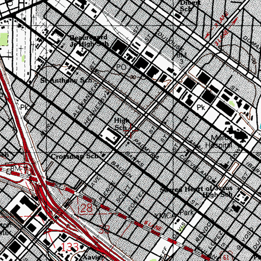 Topographic Map of Greater New Orleans Church, LA