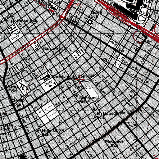 Topographic Map of Greater Saint Stephen Full Gospel Baptist Church Uptown Location, LA