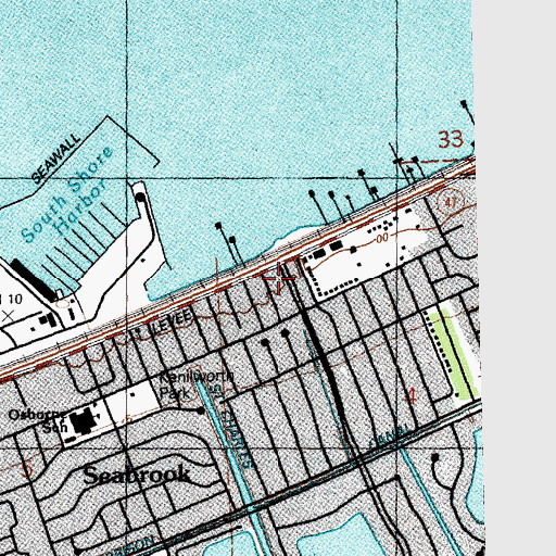 Topographic Map of Mantle Tabernacle Holiness Church, LA