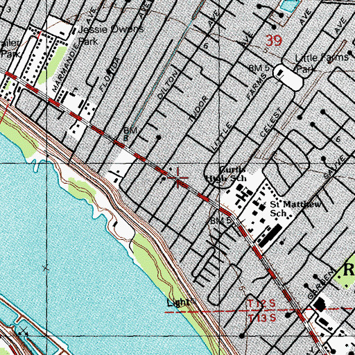 Topographic Map of Maranatha Bible Church, LA
