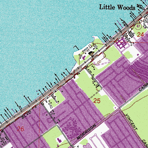 Topographic Map of New Home Full Gospel Cathedral, LA
