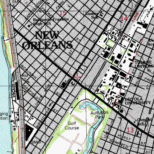 Topographic Map of Ordo Templi Veritatis, LA