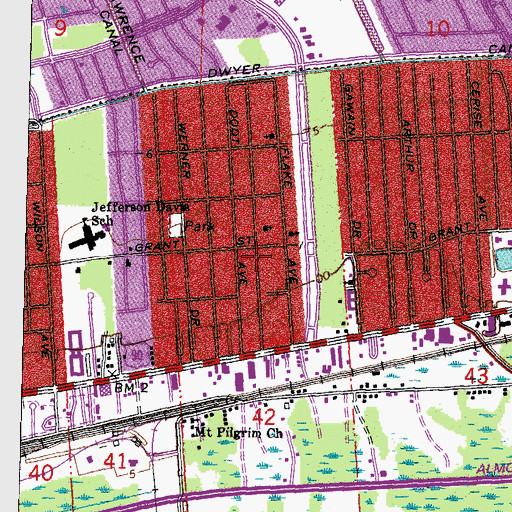 Topographic Map of Graysons Preschool and Day Care Center, LA