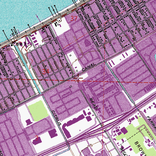 Topographic Map of Happy Kids Number 2, LA