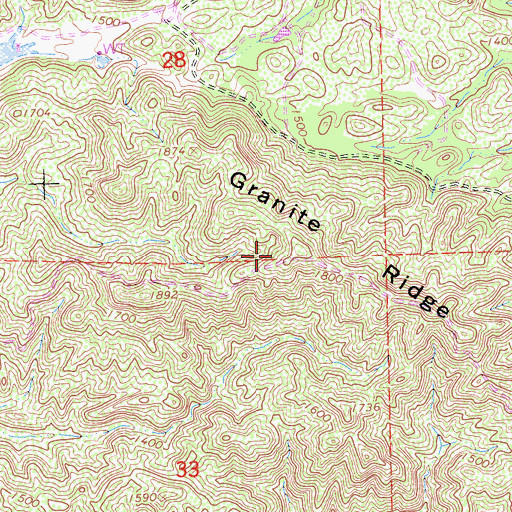 Topographic Map of Granite Ridge, CA
