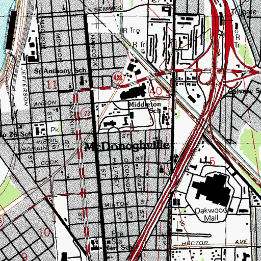 Topographic Map of Humming Bird Child Development Center of Pratt, LA