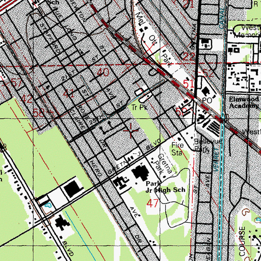 Topographic Map of Kids-R-Us Christian Childcare and Development Center, LA