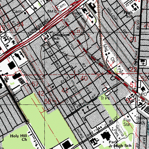 Topographic Map of Kingdom Child Development Center Number 2, LA