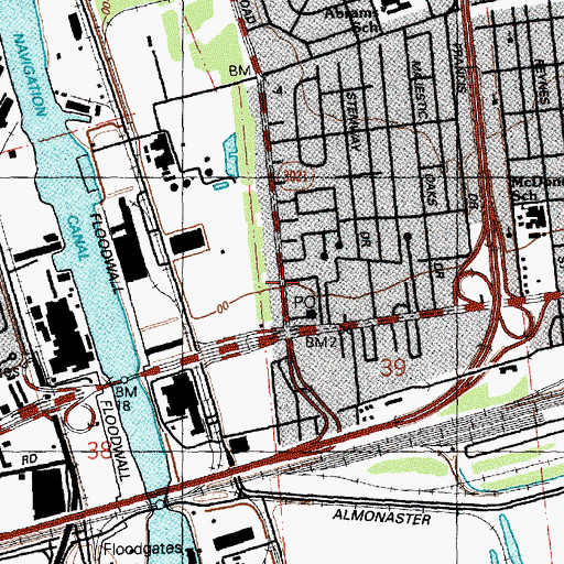 Topographic Map of L and L Nursery and Learning Center, LA