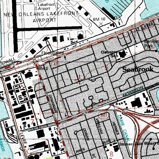 Topographic Map of Learn and Play Day Care Center, LA