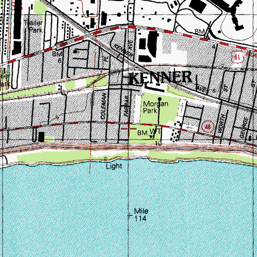 Topographic Map of Little Lamb Nursery School, LA