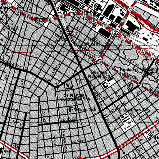Topographic Map of Little Scholars Day Care Center, LA