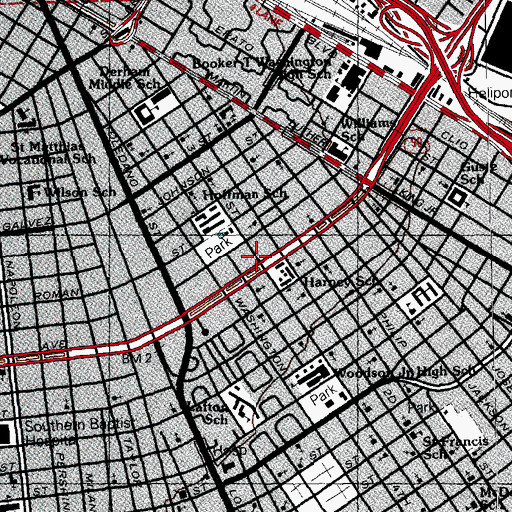 Topographic Map of McMillians First Steps Child Care Center, LA