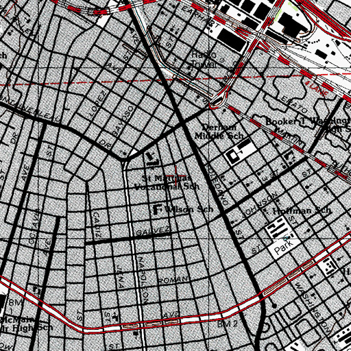 Topographic Map of Miss Mollys Development Center, LA