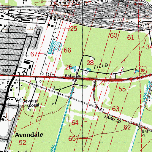 Topographic Map of Nats Learning Academy II, LA