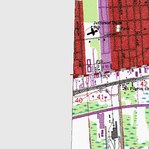 Topographic Map of Redeemed Christian Church of God, LA