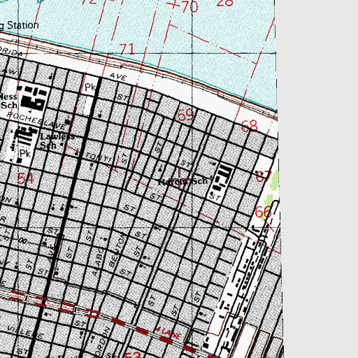 Topographic Map of Silver Creek Baptist Church, LA