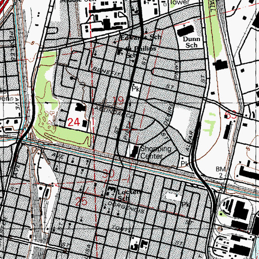 Topographic Map of Third Shiloh Missionary Baptist Church, LA