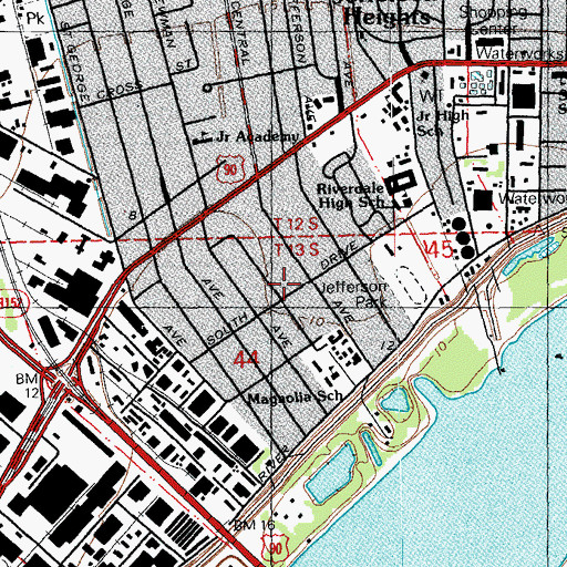 Topographic Map of Youth With A Mission Church, LA