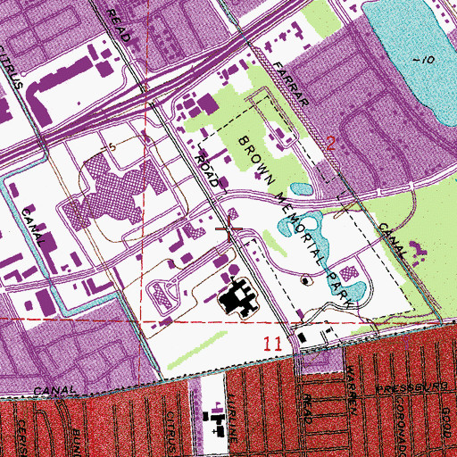 Topographic Map of Healthsouth Methodists Physical Medical Center, LA