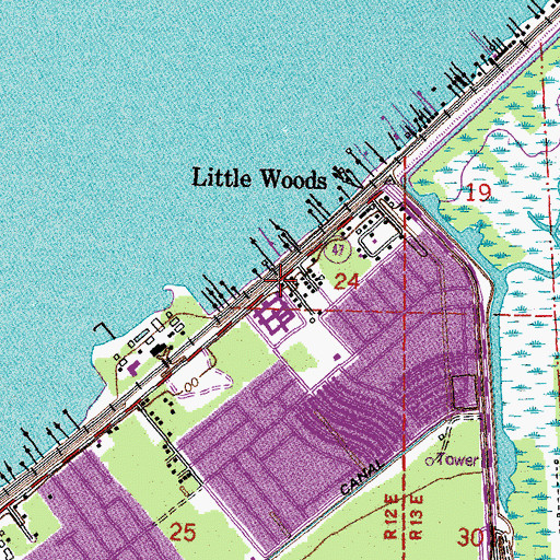 Topographic Map of New Orleans East Rehabilitation Hospital, LA