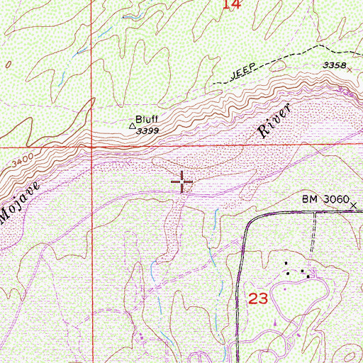 Topographic Map of Grass Valley Creek, CA