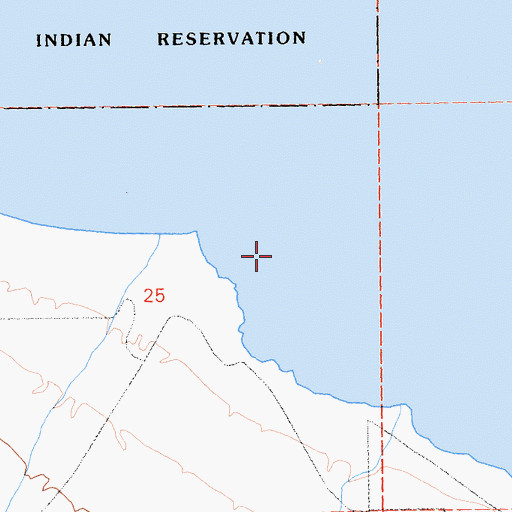 Topographic Map of Gravel Wash, CA