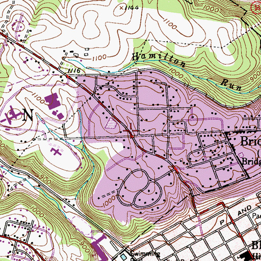 Topographic Map of Agapeland Childrens Garden Day Care Center, PA