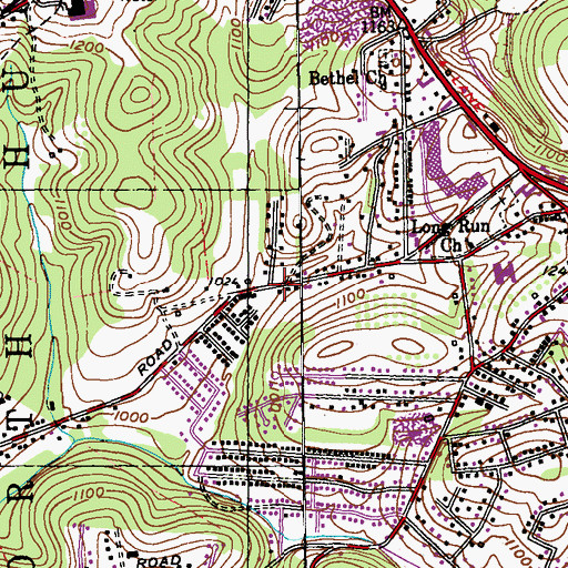 Topographic Map of Creative Adventures Learning Center, PA