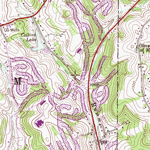 Topographic Map of Kinder Care Learning Center, PA