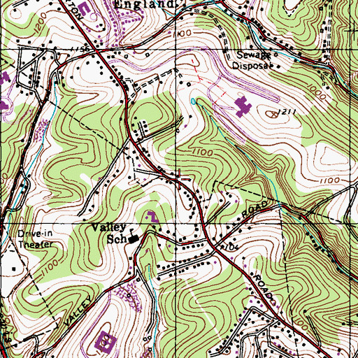 Topographic Map of CCAC South Campus Child Development Center, PA