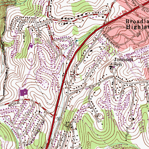 Topographic Map of Christian and Missionary Alliance Church, PA