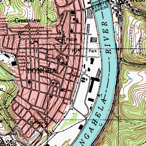 Topographic Map of Christian Life Ministries, PA