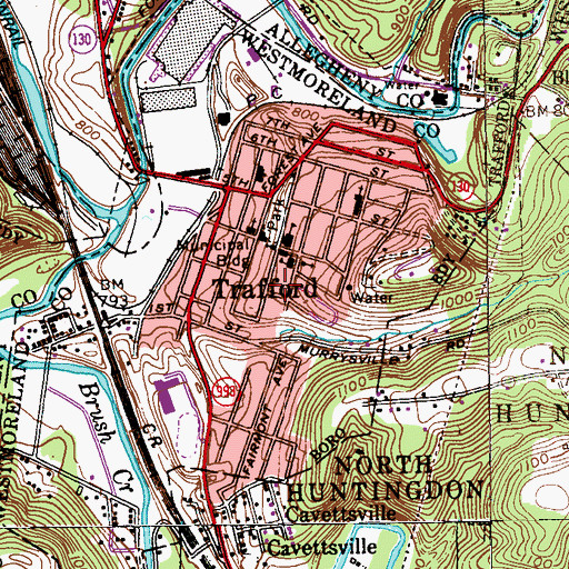Topographic Map of Church of the Risen Saviour, PA