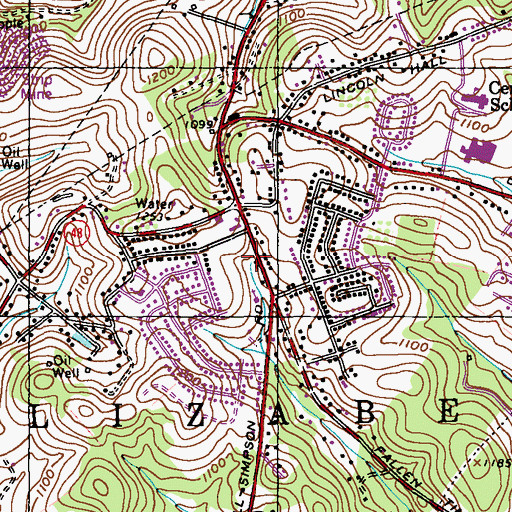 Topographic Map of Community Alliance Church, PA