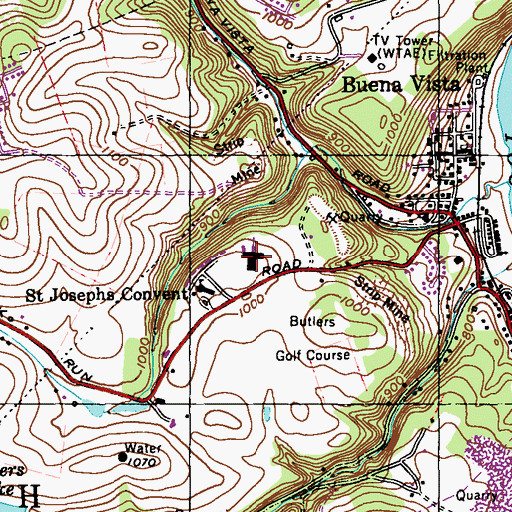 Topographic Map of Divine Redeemer Motherhouse, PA