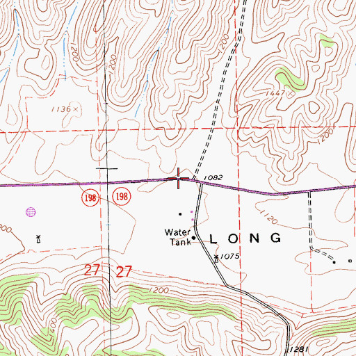 Topographic Map of Griswold Canyon, CA
