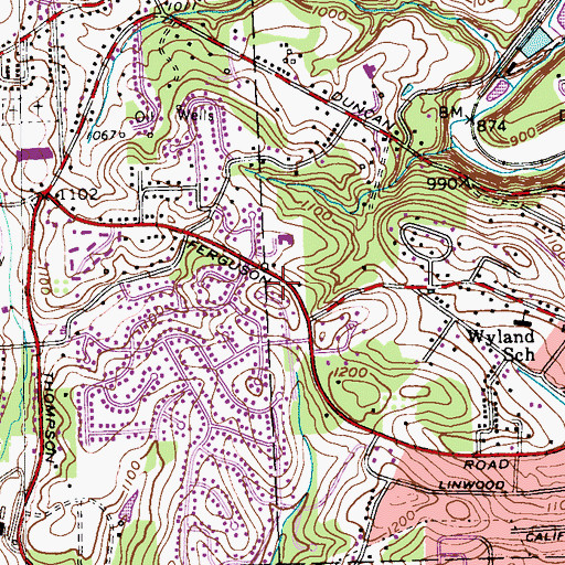 Topographic Map of Saint Pauls United Methodist Church Day Care Center, PA