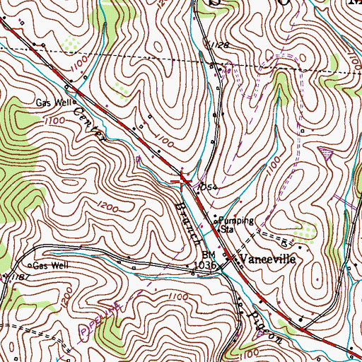Topographic Map of Somerset Township Municipal Building, PA