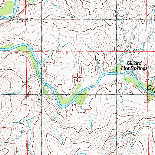 Topographic Map of Aragon Place, AZ