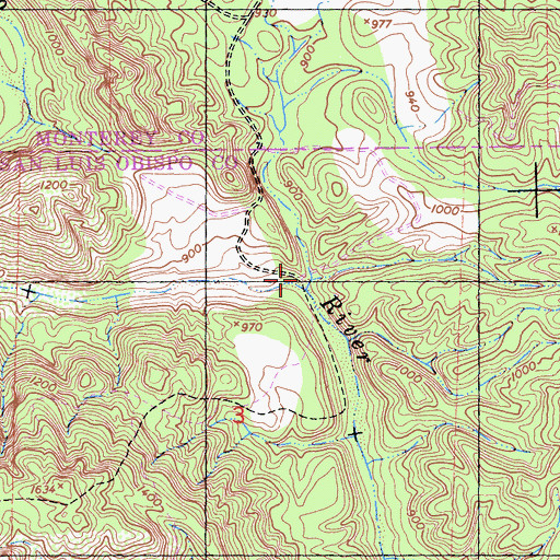 Topographic Map of Gulch House Creek, CA