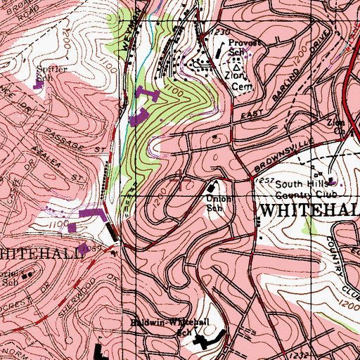 Topographic Map of Teacher Excellence Center, PA
