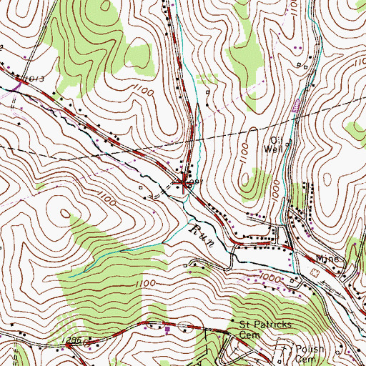 Topographic Map of Wade Academy Day Care Center, PA