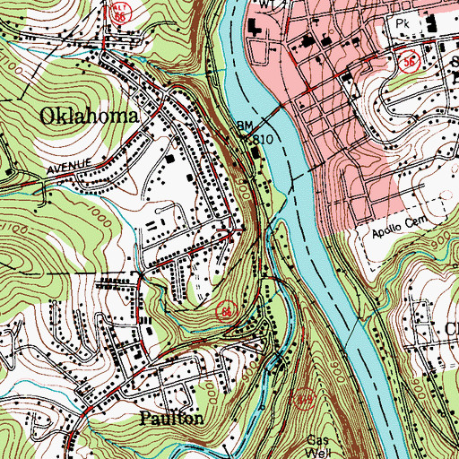 Topographic Map of Wee Learn Nursery School, PA