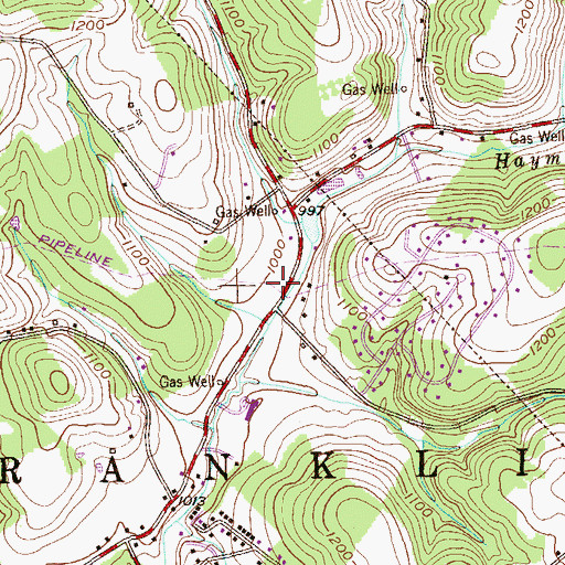 Topographic Map of Westmoreland County Federated Library System, PA