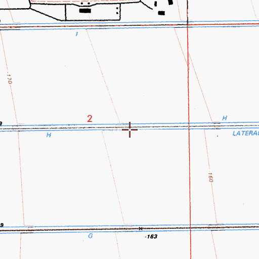 Topographic Map of H Lateral, CA