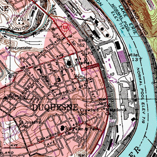 Topographic Map of Gospel of Jesus Church, PA