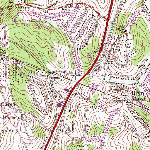 Topographic Map of New Day Assembly of God Church, PA