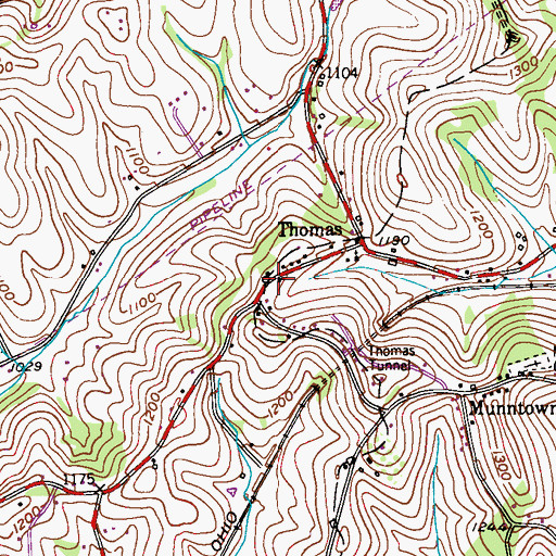 Topographic Map of Nottingham Christian Center, PA