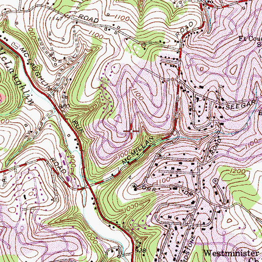 Topographic Map of Rectory New Apostolic Church, PA